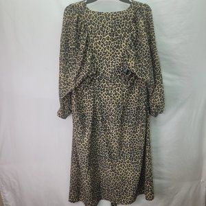 Never Fully Women's Dressed Beach Cover Up Dress Leopard Print - 6
